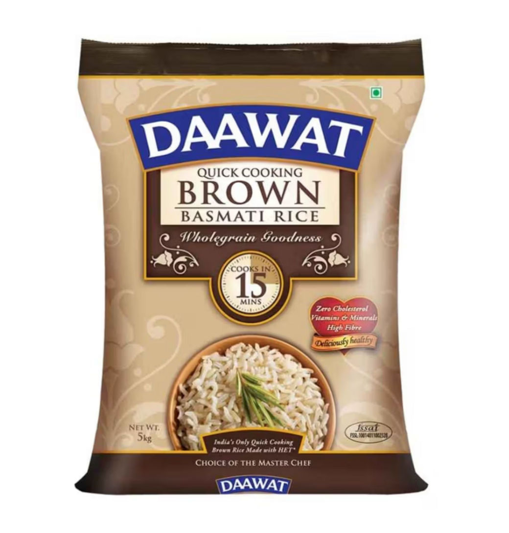 Zepto - Daawat Brown Basmati Rice 5kg (location specific)