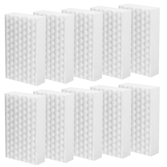 Magic Eraser Cleaning Sponge Pack of 10 | Kitchen Wall Bathroom Floor Shoes | White