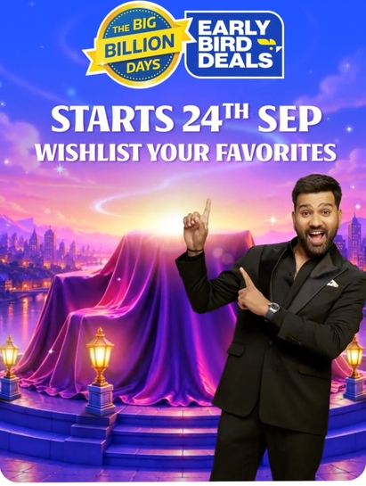 Upcoming - (Starts 24th Sep) Flipkart Big billion days Early Bird Deals + 10% discount on Axis and icici bank
