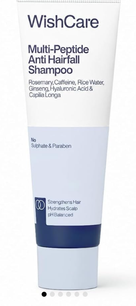 Amazon Now: WishCare Multi-Peptide Anti Hairfall Shampoo 20ml @9