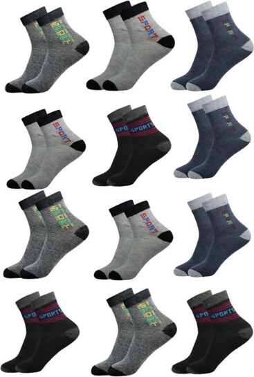 Men & Women Ankle Length Socks (Pack of 12 Pairs) @ ₹103