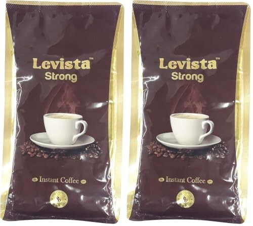Levista Strong Instant Coffee (200 Gram Pouch) (Pack of 2)