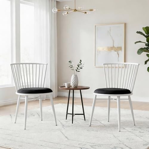 Amazon Brand- Solimo Iron Chair with Cushioned Seat 