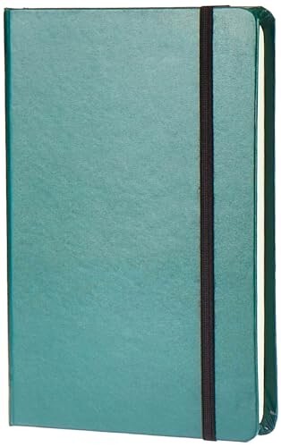 amazon basics Classic Notebook, Plain - (130mm x 210mm) - 240 pages (Green)