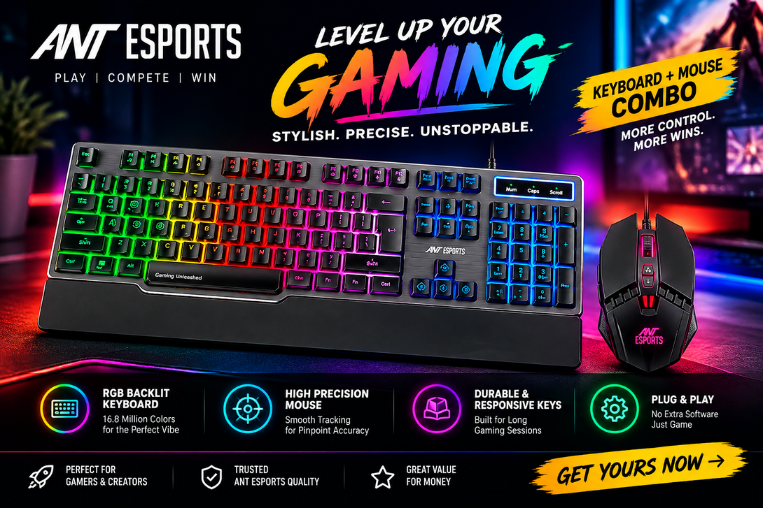 Ant Esports KM540 Gaming Keyboard & Mouse Combo @ ₹1200