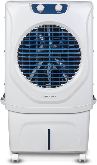 Bajaj Shield Series Velar 70L Desert Air Cooler for Home|Anti-Bacterial Honeycomb Cooling Pad|Inverter Ready|White