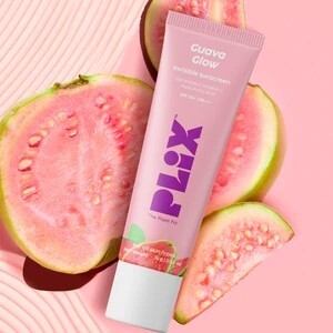 The Plant Fix Plix Guava Glow Invisible Sunscreen|No White Cast|UV Protection|Dewy Sunscreen - SPF 50 PA+++