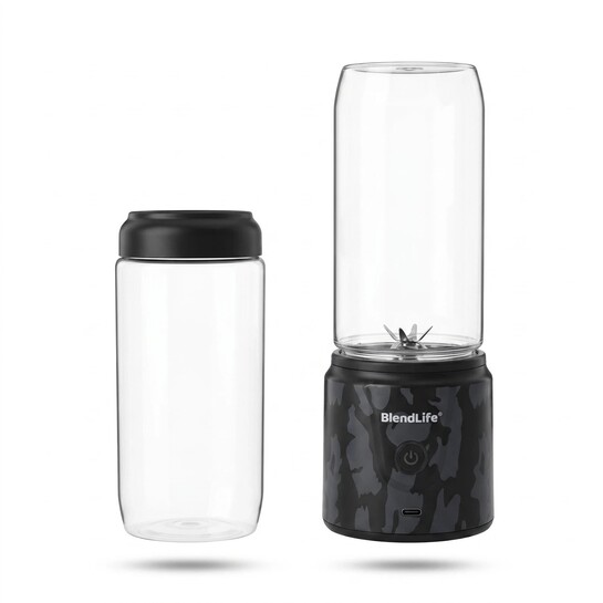 BlendLife 32-Blade Portable Blender Juicer Grinder 420ml 2000mAh Rechargeable + Extra Jar 150 W Juicer Mixer Grinder (GOBLEND003 | 2 Jars | Multicolor)