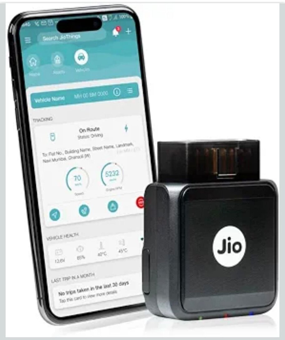 JioMotive OBD GPS Tracker & Wi-fi Router| 4G eSIM Plug n Play