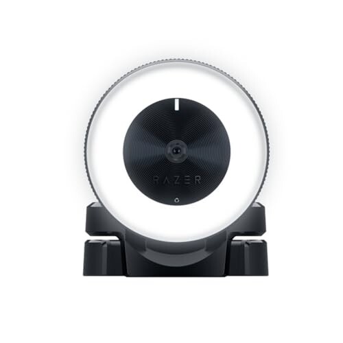 Razer Kiyo Streaming Webcam: 1080p 30 FPS / 720p 60 FPS - Ring Light w/Adjustable Brightness - Built-in Microphone - Advanced Autofocus, Black - RZ19-02320100-R3M1, 3 x Optical Zoom
