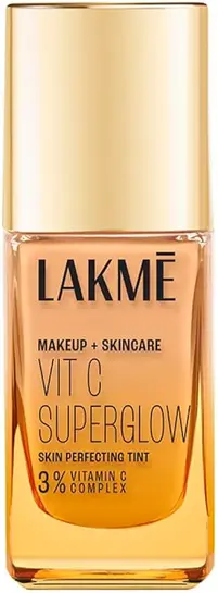 Lakme Makeup+Skincare VitC Superglow Skin Perfecting Tint Warm Crème W120 25ml