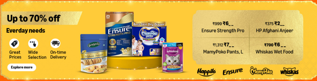 Amazon Great Indian Festival – Up to 70% OFF Everyday Needs