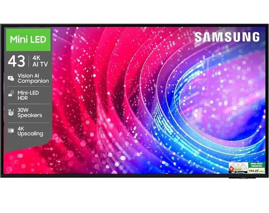 Samsung 43 inch (108cm) Mini LED 4K Vision AI 2026 Smart TV