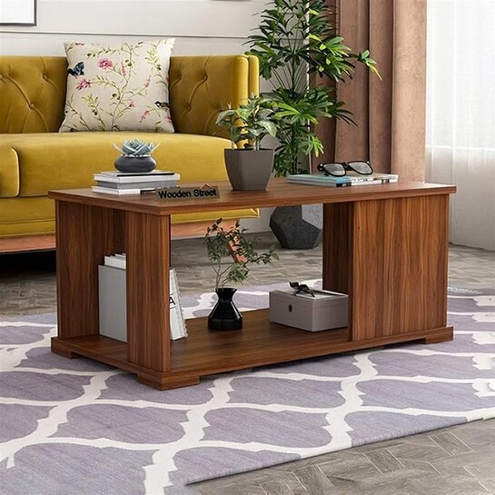 Wooden Street Irwin Engineered Wood Coffee Table for Living Room  36 L x 20 W x 16 H Inches