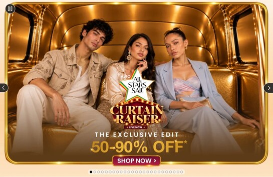 AJIO: ALL STARS FASHION Sale Upto 90% off