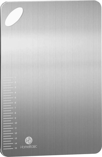 HOMEBASIC Stainless Steel Chopping Board @ ₹348 Only | Food-Grade 304 Steel | Dishwasher Safe!