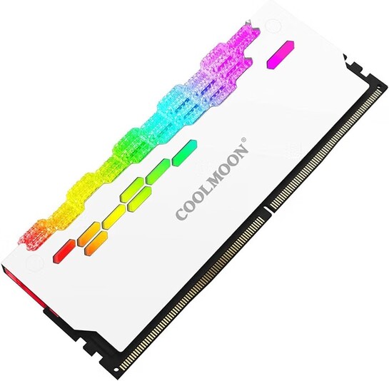 Heatsink Radiator ARGB Shell Heat Sink Spreader RAM Memory for DIY white