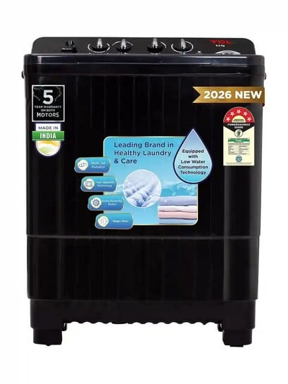 TCL 8.5 kg 5 Star with Extra Powerful Motor, Magic & Lint Filter,...more
