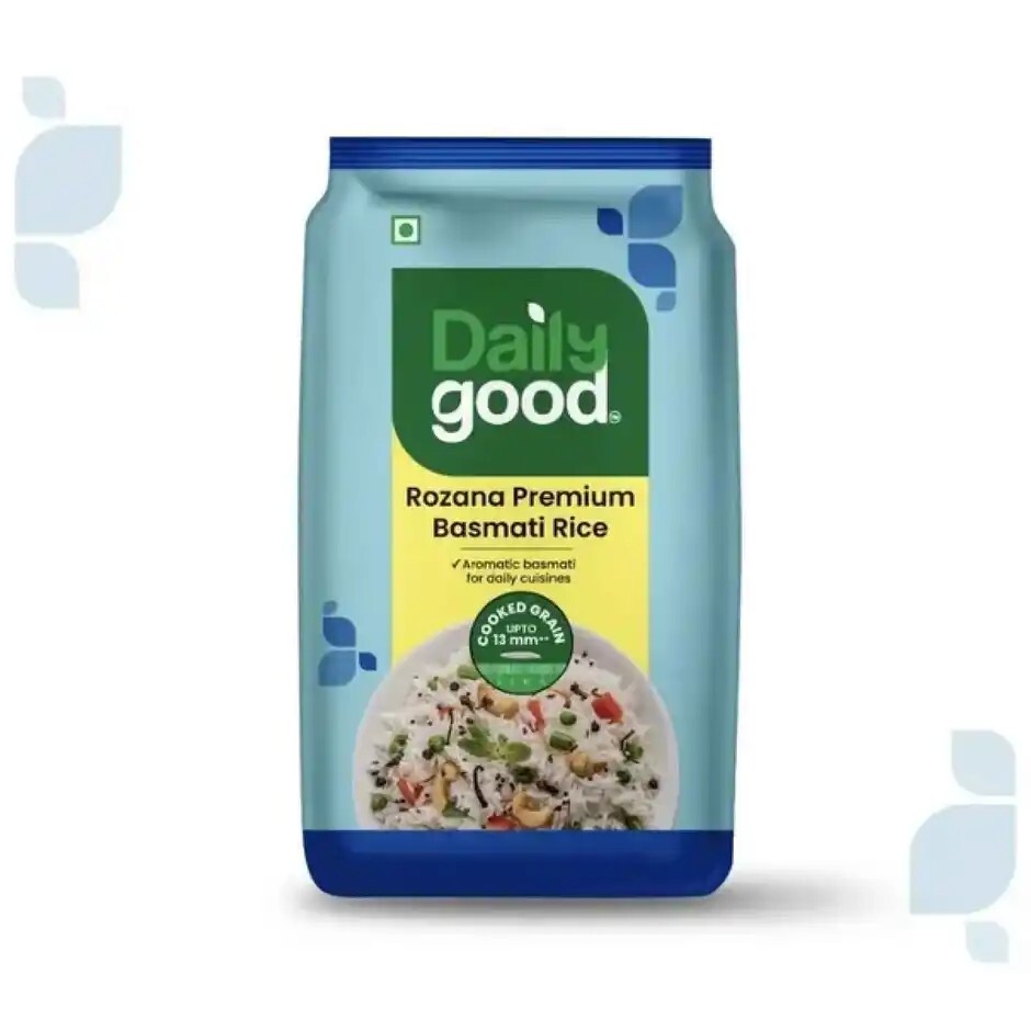 Zepto - Daily Good Rozana Premium Basmati Rice 5kg | Medium Grain (Location Specific)