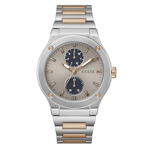 GUESS Jet Analog Watch for Men with Round Dial & Water Resistant Man's Wrist Watches