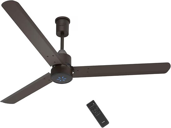 V-Guard Zenair Pro BLDC1200mm Ceiling Fan|LED Speed Indicator |Matte Brown