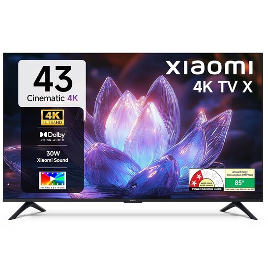 Xiaomi (108 cm) 43 inch Smartchoice X 4K Ultra HD Smart | Dolby Vision 