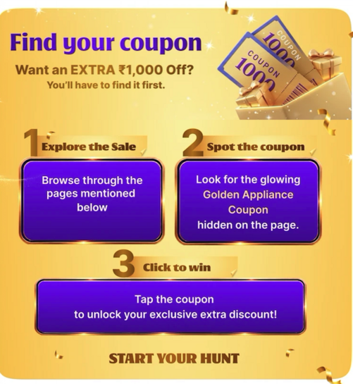 Appliance Mystery Box -Get discounts on appliances