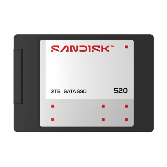 SanDisk® 520 SATA SSD 500GB, 2.5-inch Internal Solid State Drive, Up to 560MB/s Read Speed, 3D NAND, Up to 1000TBW Endurance