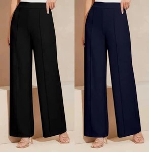 TIGERSNAKE Women Black, Dark Blue Trousers