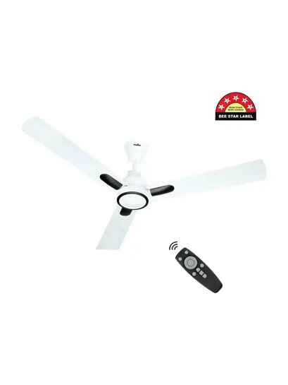 Kenstar Snow breeze with 2 Year Warranty BLDC Motor with Remote 1200 mm Ceiling Fan (5 Star | White | Pack of 1)