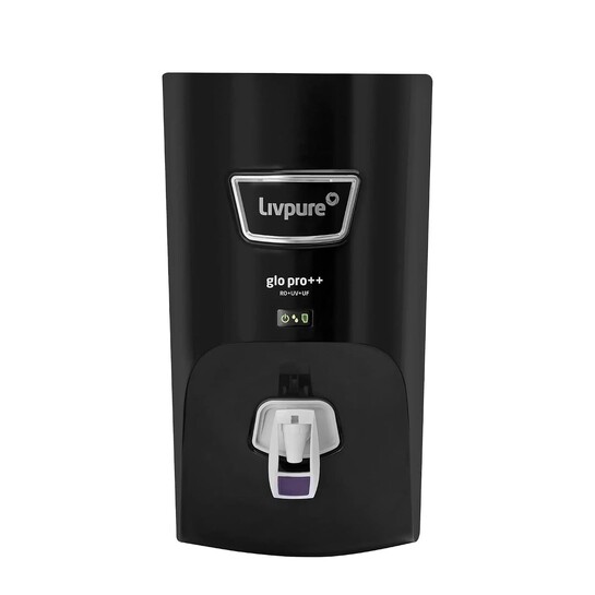 Livpure GLO PRO++ RO+UV+UF | Water Purifier for Home - 7 L Storage | Free Standard Installation | Suitable for Borewell, Tanker, Municipal Water | 
