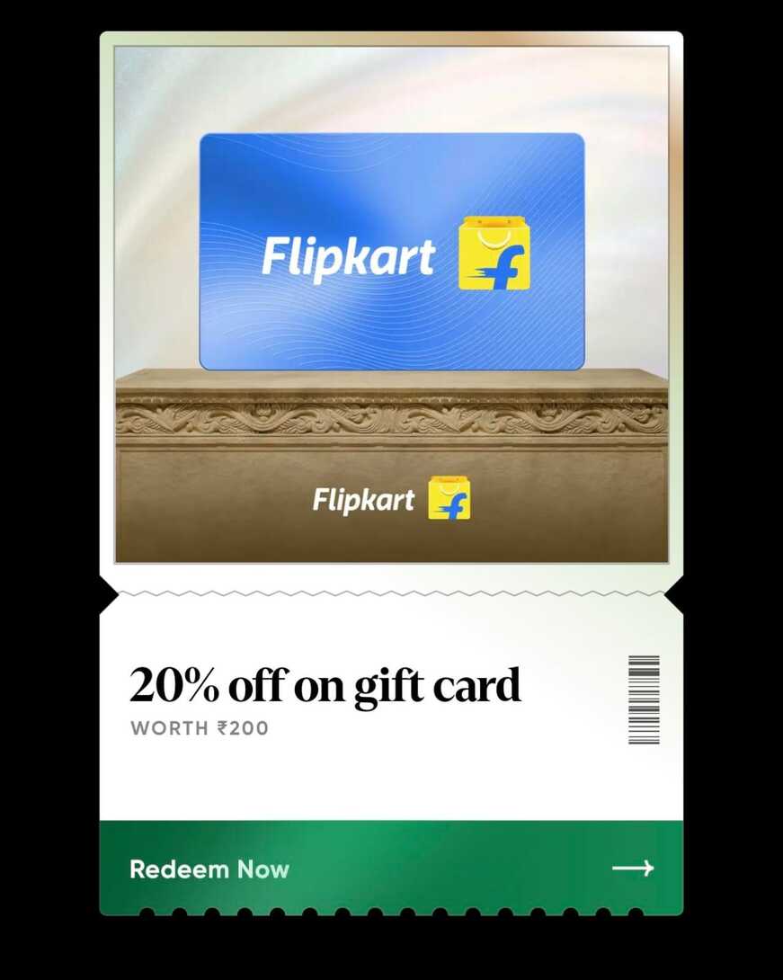 Cred Jackpot Flipkart GC 200 at 160, Blinkit GC at 5% 