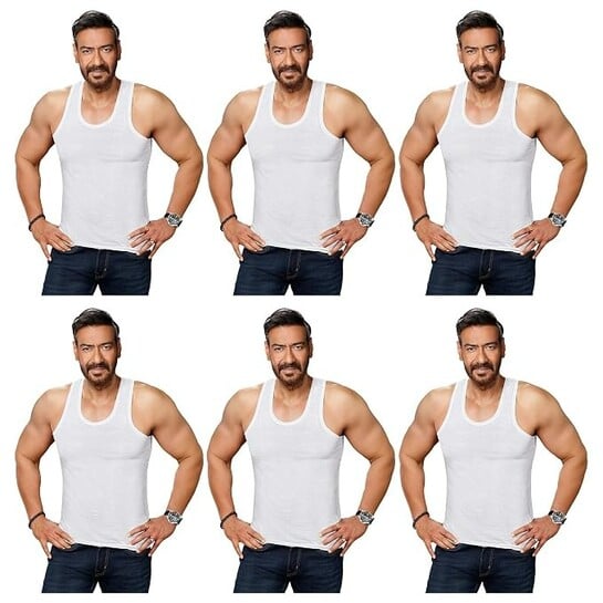 Amul Comfy Men’s Vest | 100% Cotton , Pack of 6 @317