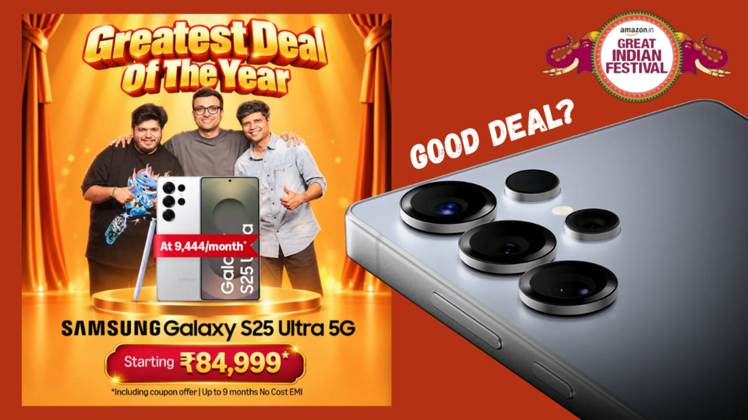 Samsung S25 Ultra at Rs.84,999 in Amazon Great Indian Sale 2026