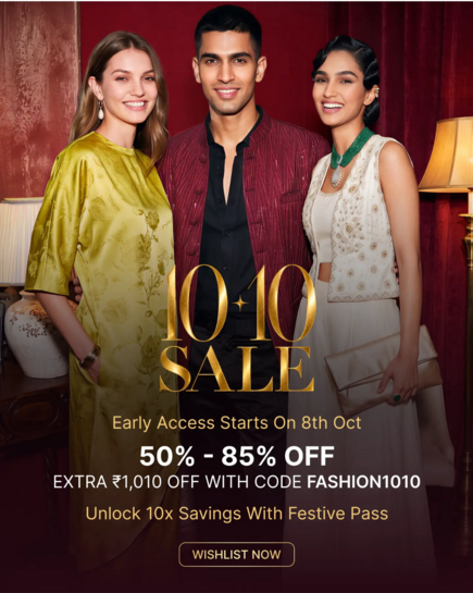 (Upcoming) Tata CLiQ : 10/10 Sale Start From 8th October 50-85% Off 