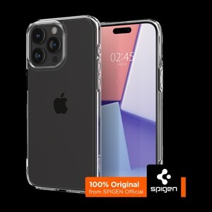 Spigen Ultra Hybrid Back Cover for Apple iPhone 15 Pro Max (Transparent, Thermoplastic Polyurethane, Polycarbonate)