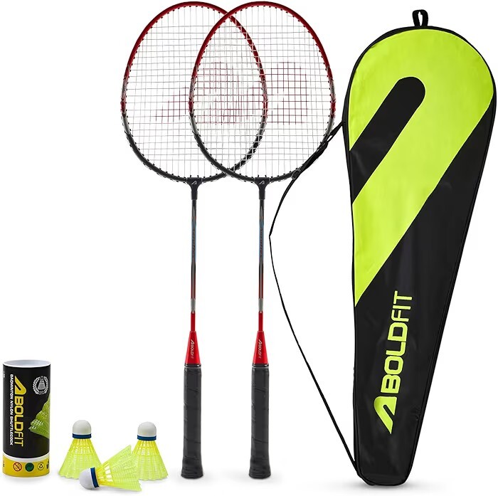 Boldfit Badminton Rackets Aluminium Badminton Racket with Full Cover Bag