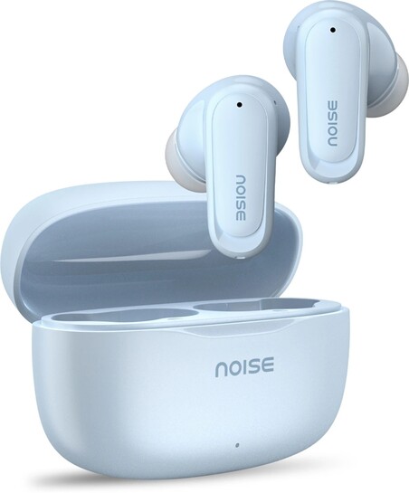 Noise Buds Play with BT v6.0, 13mm Driver, 40Hrs Playtime, IPX4 Water Resistance Bluetooth Headset (Powder Blue, True Wireless)
