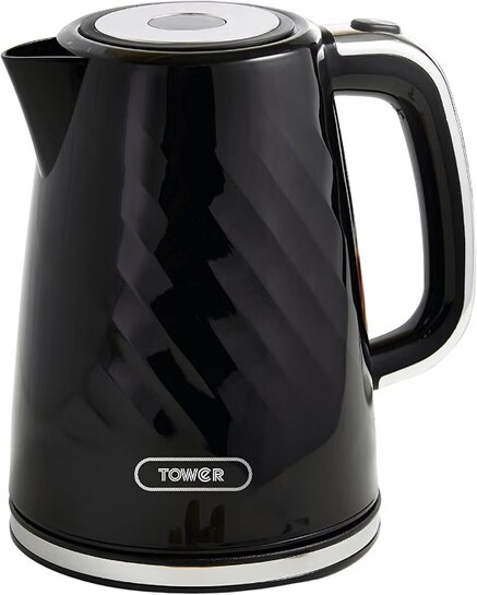 Tower Electric Kettle 1.7L 1350W Strix Rapid Boil Auto Shut-Off Black | 1.7L capacity, 1350W power