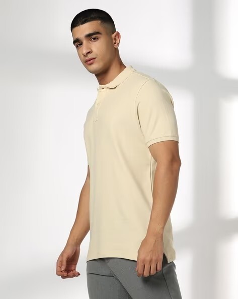 Men Slim Fit Polo T-Shirt
