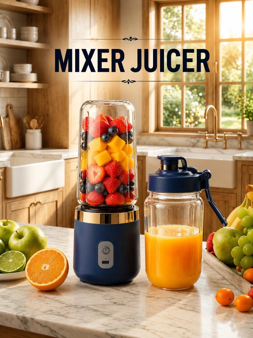 NutriPro MIXER_JUICER_04 50 W Juicer Mixer Grinder (PORTABLE_JUIC...more