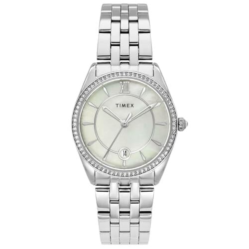 TIMEX Analog Watch for Woman with Round Dial & Water Resistant Women's Wrist Watches