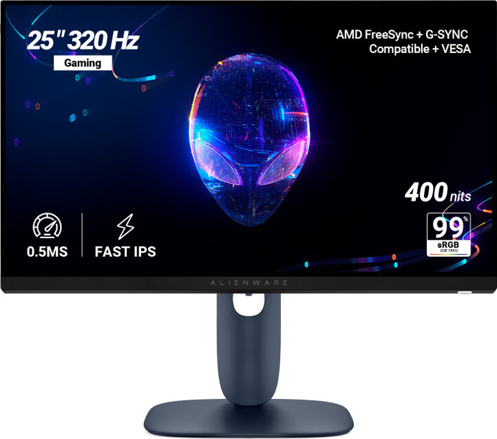 DELL Alienware Series (25 inch) Full HD LED Backlit IPS Panel (0.5 ms, 320 Hz)