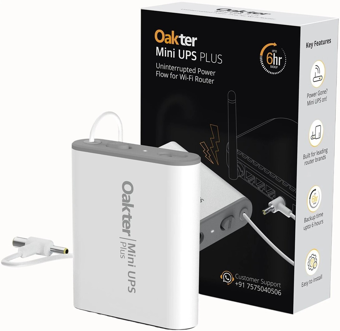 Oakter Mini UPS Plus Power Backup for Router