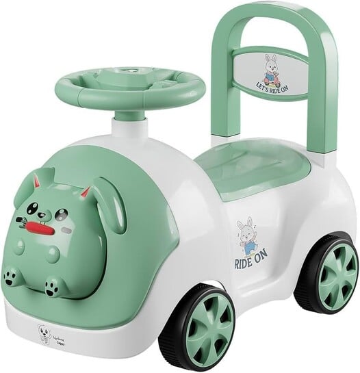 Bunny Manual Push Rideon Toy Car with Back Support for Boys