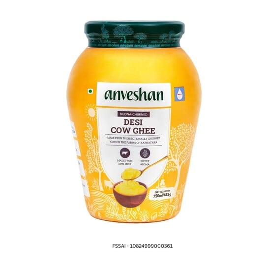 Flipkart - Anveshan Bilona-Churned A2 Ghee Mason Jar (750 ml) @788