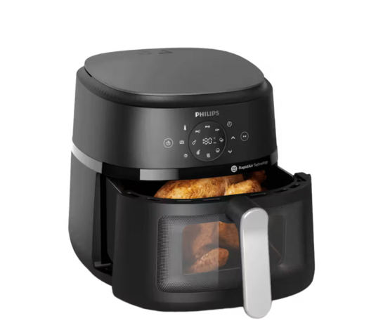(Price Drop) Philips Air Fryer NA231/00 With Touch Panel, 6.2 L Liter with Rapid Air Technology, 1700W(Black) on Instamart