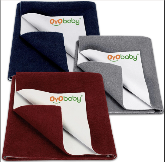 OYOBABY pack of 3 dry sheet @ 170 Never Before