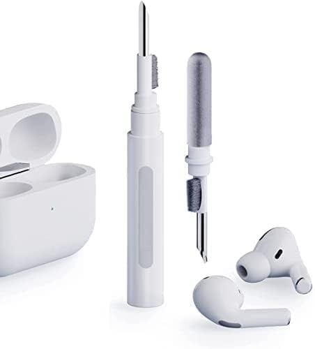 Inefable 4-in-1 Earbud Cleaning Pen Kit for AirPods Pro & Earpods | Multifunctional Bluetooth Cleaner Tool (White)