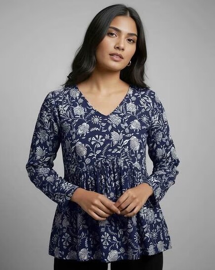 Women Floral Print Slim Fit Tunic